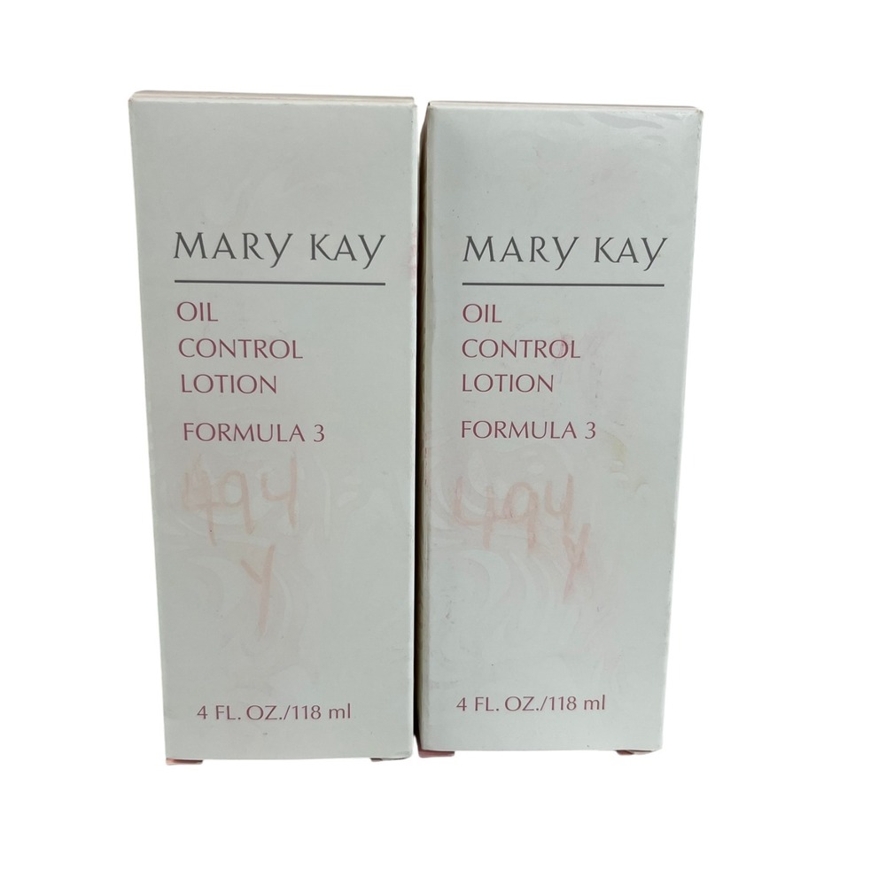 Mary Kay Oil Control Lotion Formula 3 Lot of 2 4 FL OZ NEW OPEN BOX